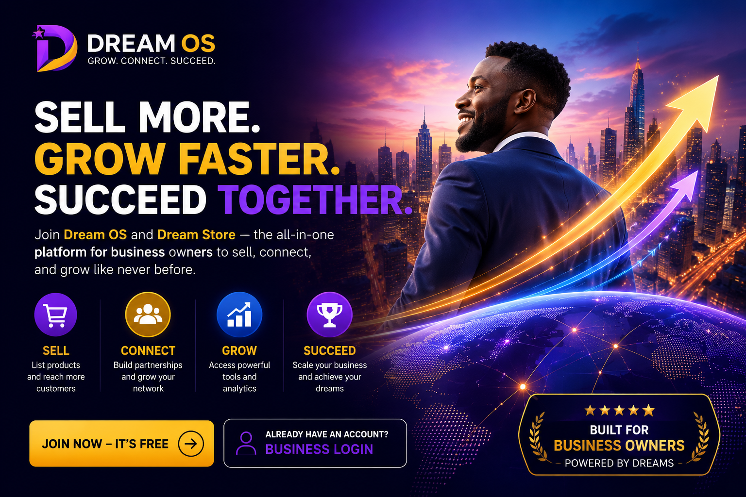 Sell on Dream OS hero image