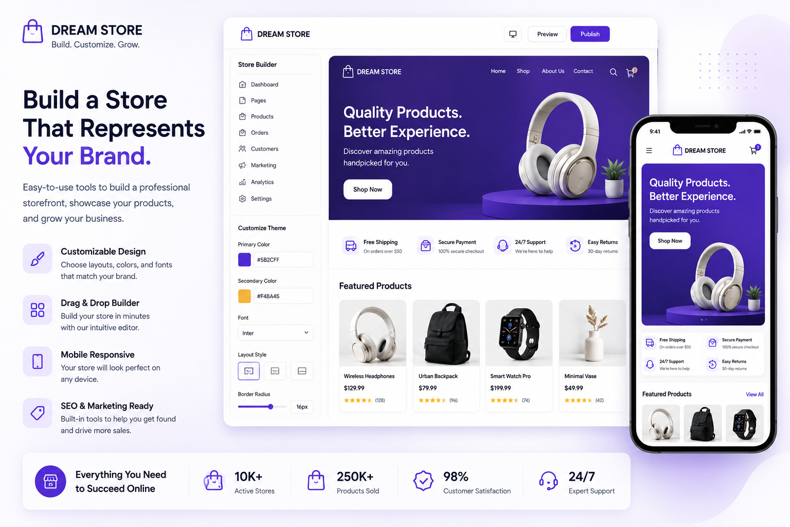 Dream Store builder platform